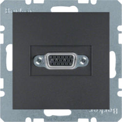 3315411606 VGA-розетка з гвинтовими клемами, антрацит B.х