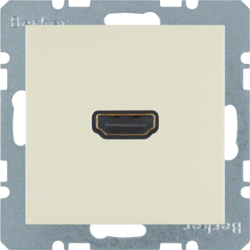 3315438982 HDMI-розетка, підключення сзаду під кутом 90град., біла S.1