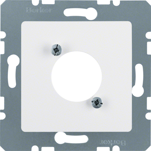 14121909 Накладка для XLR-циліндричних елктроз'єнувачів, пол.білизна матова S.1/B.х