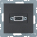 3315411606 VGA-розетка з гвинтовими клемами, антрацит B.х