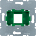 454004 Опорна пластина для модульних роз'ємів з зеленою вставкою, 1-кратна