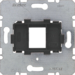 454201 Опорна пластина для модульних роз'ємів з чорною вставкою, 1-кратна