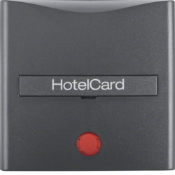 16401606 Накладка для карточного вимикача для готелів, антрацит B.х