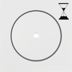 16741909 Накладка з кнопкою для механізма реле часу, пол.білизна матова S.1/B.х