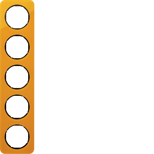 10152334 Рамка 5Х оранжевий прозорий/чорний, акрил, R.1