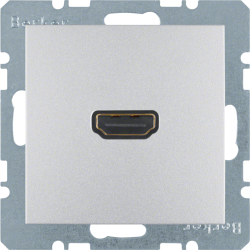 3315431404 HDMI-розетка, підключення сзаду під кутом 90град., алюміній B.х