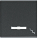 WL6133 Клавіша з лінзою з символом 'Сходи' Lumina,  чорна